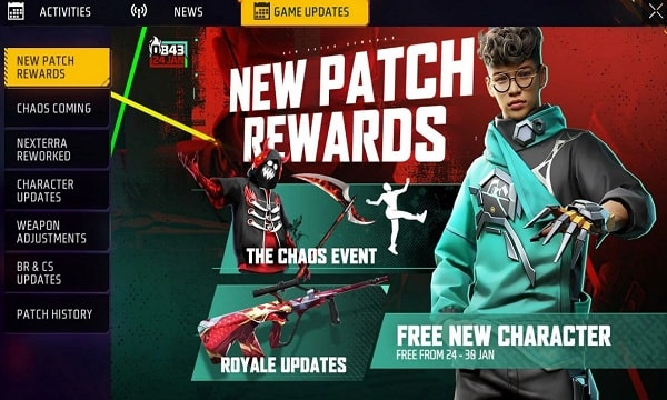 Free Fire OB43 Update