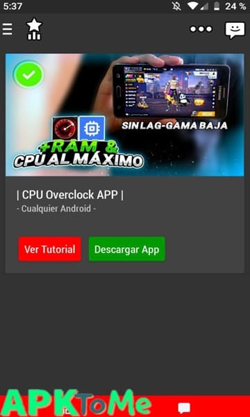 Tegra Overclock APK No Root