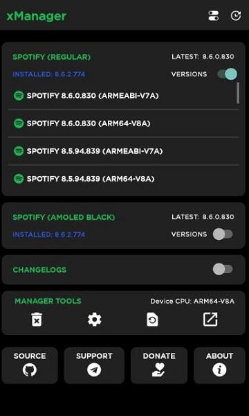 xManager Spotify Premium APK