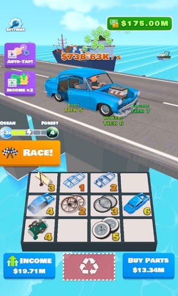 Idle Racer Mod APK Unlimited Currencies