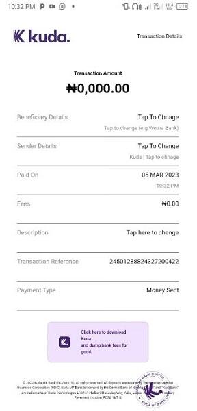 Paste Aza Fake Transfer App download for Mobile